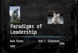 Paradigms of leadership