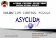 Asycuda World Valuation Control Madule