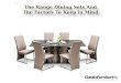 The Range Dining Sets And The Factors