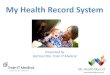 My Health Record Webinar