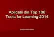 Aplicatii din top 100 tools for learning 2014