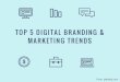 5 Digital Marketing Trends