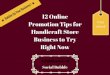 12 online promotion tips for handicraft store business to try right now
