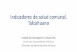 Indicadores de salud comunal. Talcahuano