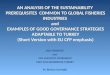 An analysis of sustainability requirements common to global