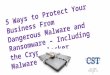5 Ways To Protect Your Business From Dangerous Malware