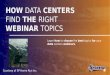 How Data Centers Find the Right Webinar Topics (SlideShare)