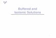 Buffered isotonic solutions