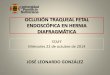 Oclusión traqueal fetoscópica /Hernia Diafragmática