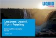 Peering Lessons – 5 year Service Provider Journey