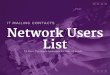 Network Users Mailing list