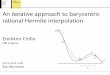 An iterative approach to barycentric rational Hermite interpolation