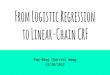 From logistic regression to linear chain CRF