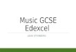 Music GCSE edexcel