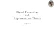 1625 signal processing and representation theory
