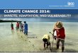 Adaptation au changement climatique: les messages clés de la contribution AR5 GTII