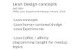 Lean Design Concepts