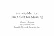 Luncheon 2015-09-17 - Security Metrics: The Quest For Meaning by Marcus J. Ranum
