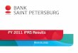 Bank Saint Petersburg FY2011 IFRS Results