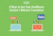 4 Ways to Ace Your Healthcare System's Website Translation