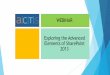 Exploring the advanced elements of SharePoint 2013