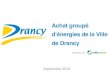 Achat groupé d'énergies de la Ville de Drancy