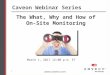 Caveon Webinar Series - On-site Monitoring in Districts 0317