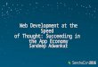 SenchaCon 2016: Web Development at the Speed of Thought: Succeeding in the App Economy - Sandeep Adwankar