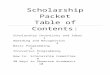 Greek Advance Scholarship Packet