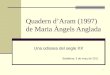 Quadern d'aram (1997) de maria àngels