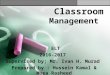 Classroom management .. ELT