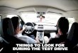 Things To Look For During The Test Drive