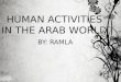 human activities in the arab world