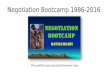 Negotiation Bootcamp 1986-2016