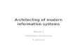 Architecting modern informaiton systems M4 information architecture