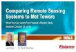 Comparing Remote Sensing Systems to Met Towers