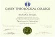 Theology Degree from Carey College