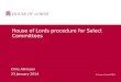 Procedure of House of Lords Select Committees
