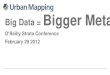 Big Data = Bigger Metadata