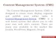 Custom CMS Web Design Company India - Cadron Infotech