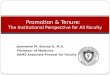 Promotion and tenure workshop  overview 2016