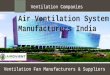 Air Ventilation System & Fans Manufacturers in India : Airovient