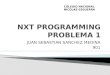 Nxt programming problema 1