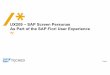 SAP TechEd 2016 ux209_sap_screen_personas_lecture