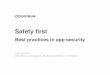 Safety first – best practices in app security