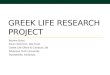 Greek Life Research Project