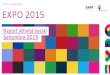 Expo 2015 - report social media - Settembre 2015