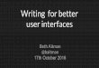 Writing for better user interfaces (Home Office)