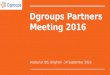 Dgroups Partners Meeting 2016