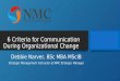 6 criteria for communication during change